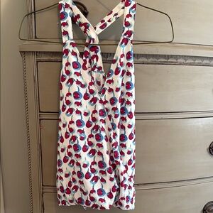 Floral Cross-Back Tank Top